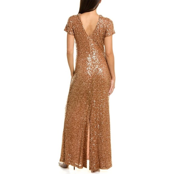SACHIN & BABI Shiloh Embellished Sequin Maxi Gown Color: Honey | Size: 6 | NWT - Picture 5 of 6